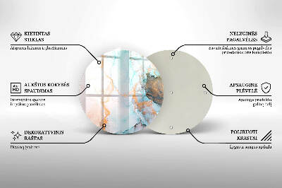 Grafkaars onderzetter Abstract marmer
