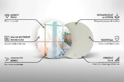 Grafkaars onderzetter Abstract marmer