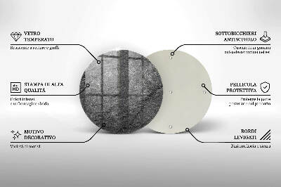 Grafkaars onderzetter Steentextuur