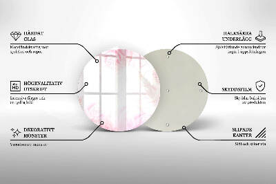 Grafkaars onderzetter Delicate rozenachtergrond