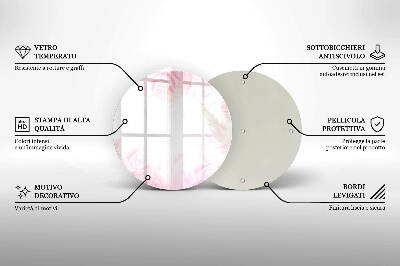 Grafkaars onderzetter Delicate rozenachtergrond