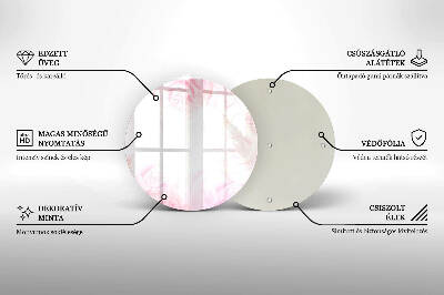 Grafkaars onderzetter Delicate rozenachtergrond
