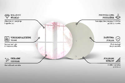 Grafkaars onderzetter Delicate rozenachtergrond