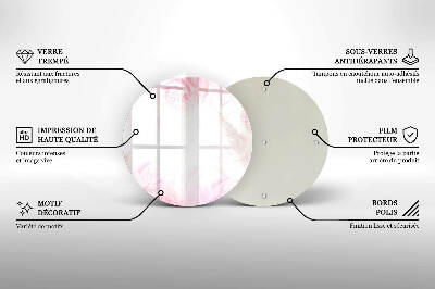 Grafkaars onderzetter Delicate rozenachtergrond