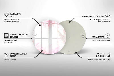 Grafkaars onderzetter Delicate rozenachtergrond