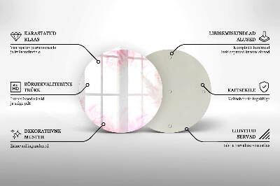 Grafkaars onderzetter Delicate rozenachtergrond