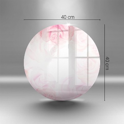 Grafkaars onderzetter Delicate rozenachtergrond