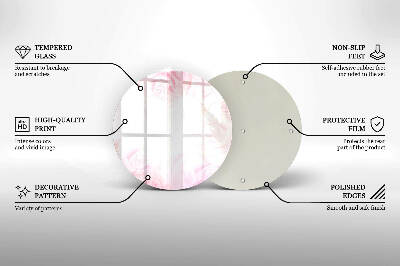 Grafkaars onderzetter Delicate rozenachtergrond
