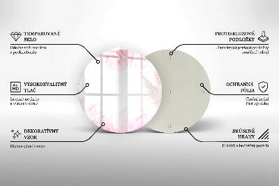 Grafkaars onderzetter Delicate rozenachtergrond
