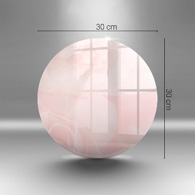 Glasplaat voor grafkaars Pastelkleurige rozenachtergrond