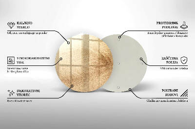 Glasplaat voor grafkaars Zand