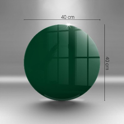 Glasplaat voor grafkaars Groene kleur