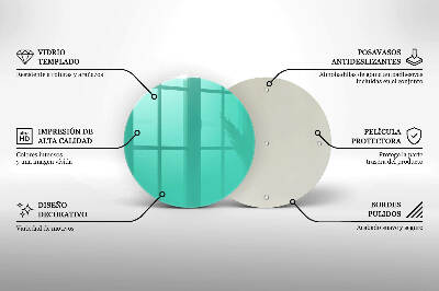 Grafkaars onderzetter Groene kleur