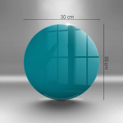 Glasplaat voor grafkaars Turquoise kleur