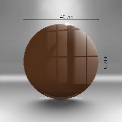 Glasplaat voor grafkaars Bruine kleur