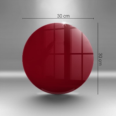 Glasplaat voor grafkaars Bourgondische kleur