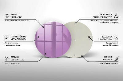 Grafkaars onderzetter Violet