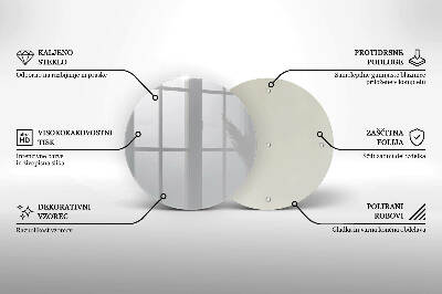 Glasplaat voor grafkaars Grijze kleur