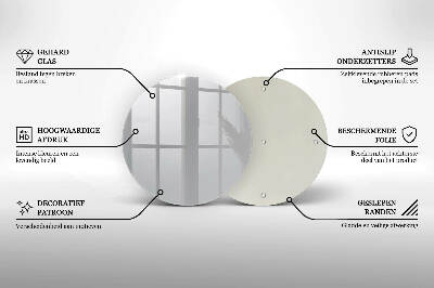 Glasplaat voor grafkaars Grijze kleur