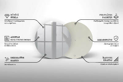 Glasplaat voor grafkaars Grijze kleur