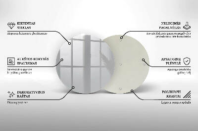 Glasplaat voor grafkaars Grijze kleur