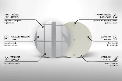Glasplaat voor grafkaars Grijze kleur