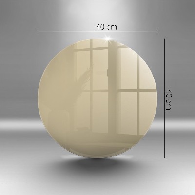 Glasplaat voor grafkaars Beige kleur