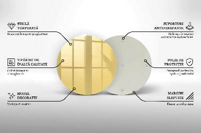 Grafkaars onderzetter Gele kleur