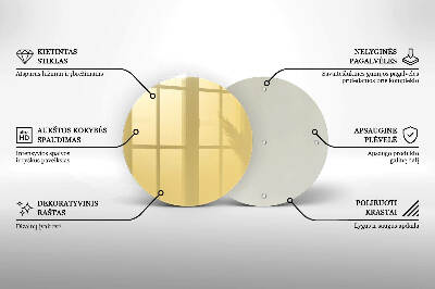 Grafkaars onderzetter Gele kleur
