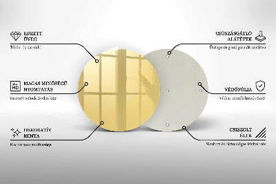 Grafkaars onderzetter Gele kleur