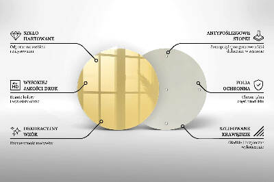 Grafkaars onderzetter Gele kleur