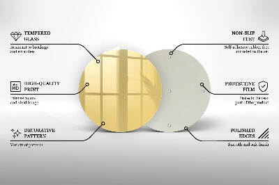 Grafkaars onderzetter Gele kleur