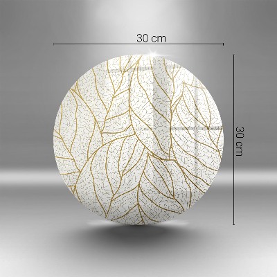 Grafkaars onderzetter Lijnkunst bladpatroon