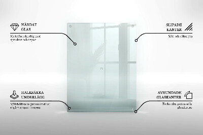 Glasplaat voor grafkaars rectangular transparant