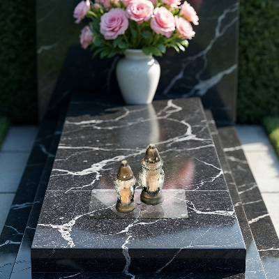 Glasplaat voor grafkaars rectangular transparant