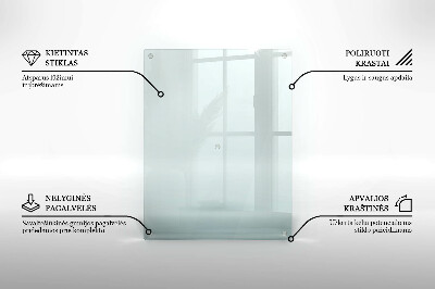 Glasplaat voor grafkaars rectangular transparant