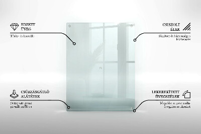 Glasplaat voor grafkaars rectangular transparant
