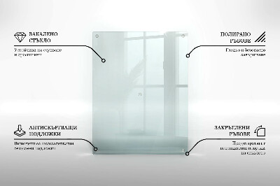 Glasplaat voor grafkaars rectangular transparant