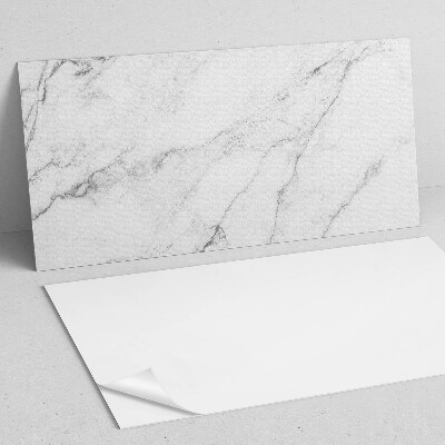 Zelfklevend wandpaneel Marmerpatroon in witte elegantie