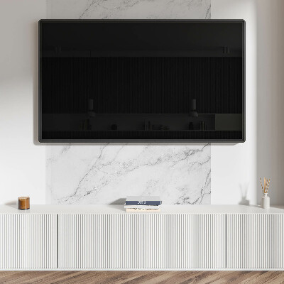 Zelfklevend wandpaneel Marmerpatroon in witte elegantie