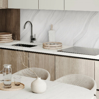 Zelfklevend wandpaneel Marmeren golven in een elegante stijl