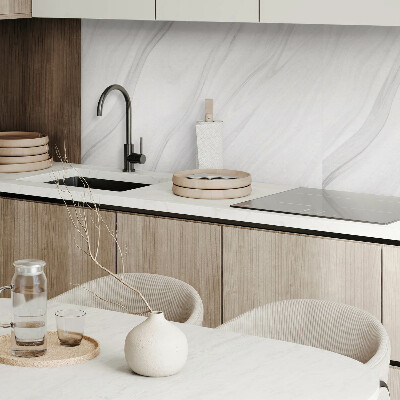 Zelfklevend wandpaneel Marmeren golven in een elegante stijl