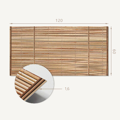 Vinyl wandpaneel Een bord met horizontale patronen