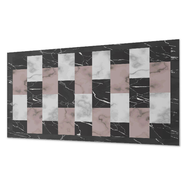 Vinyl wandpaneel Marmeren tegelmotief