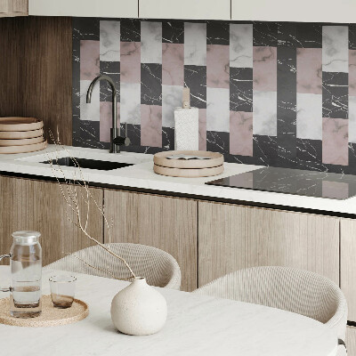 Vinyl wandpaneel Marmeren tegelmotief