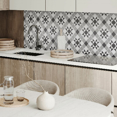 Zelfklevend wandpaneel Geometrisch patroon met een sterrenmotief