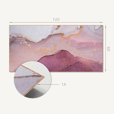 Vinyl wandpaneel Abstract landschap met golvende vormen