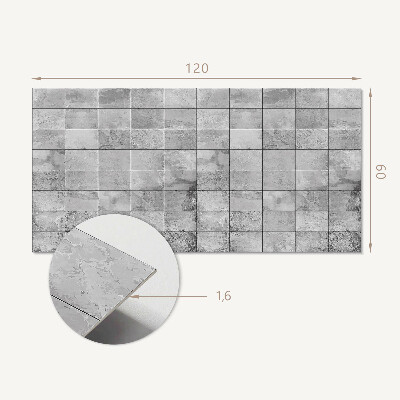 Zelfklevend wandpaneel Tegels met steenpatroon
