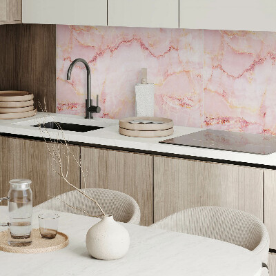 Vinyl wandpaneel Marmeren golven in een harmonieuze dans