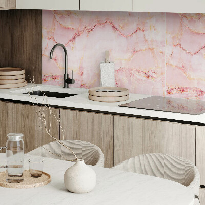 Vinyl wandpaneel Marmeren golven in een harmonieuze dans